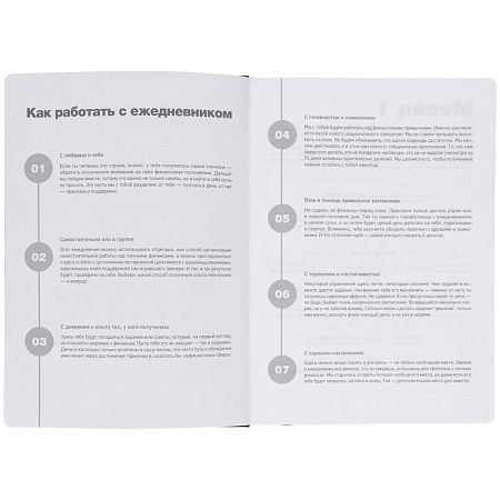 Ежедневник «Финансовая грамотность», недатированный, черный