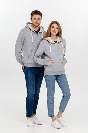 Толстовка на молнии Kulonga Sherpa, белая, размер XS