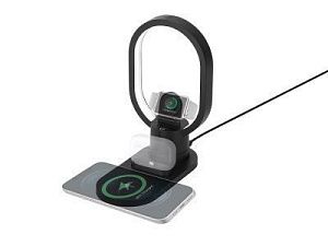 Беспроводная зарядная станция 4-в-1 «Portal» c лампой, 15 Вт