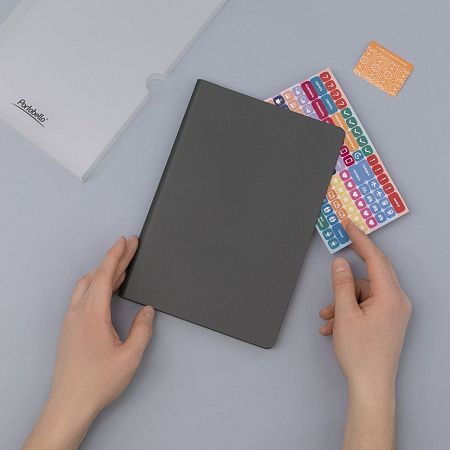 Ежедневник Стар (Star) недатированный, серый (без упаковки, без стикера)