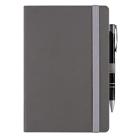 Ежедневник Alfa Note Pasu А5, серый/серый,  недатированный, в твердой обложке