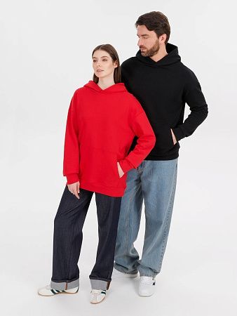 Худи оверсайз унисекс Outshine, черное, размер XL/2XL