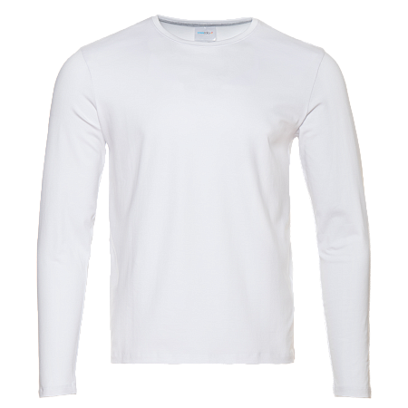 Футболка унисекс с длинным рукавом STAN хлопок/эластан 180, 35, Белый,  (10/1)  (54/XXL)