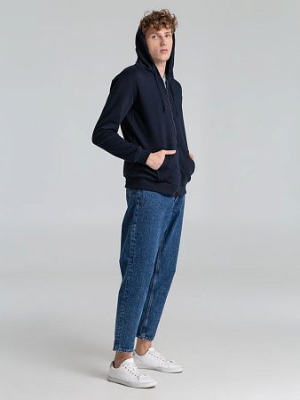 Толстовка на молнии с капюшоном Siverga Heavy 2.0, темно-синяя, размер XL