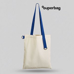 Шоппер Superbag (неокрашенный с синим)