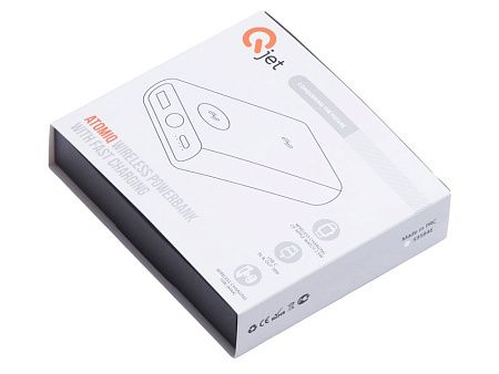 Внешний беспроводной аккумулятор 2-в-1 с функцией зарядки Apple Watch, QC/PD «AtomIQ», 10000 мАч