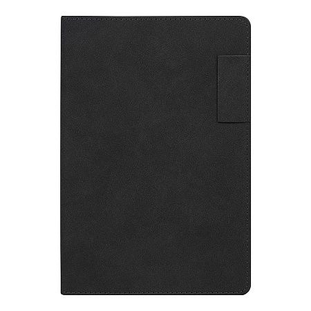 Ежедневник Flexy Tenero Suede A5, черный, недатированный, в гибкой обложке с петлей для ручки