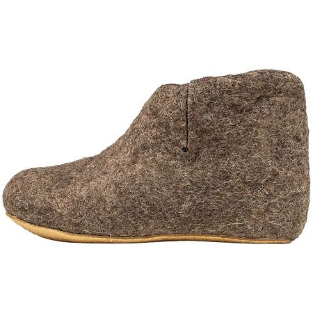Домашние валенки Wild, серо-коричневые (натуральные), размер 39