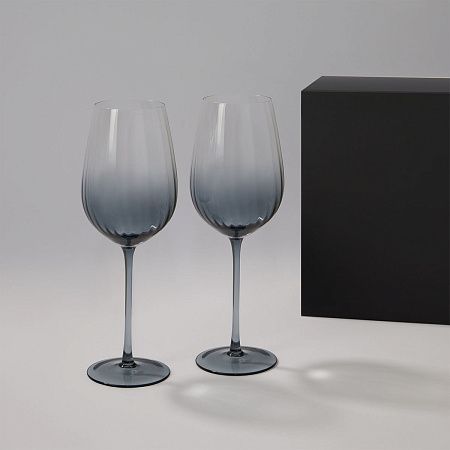 Подарочный набор 2 бокала для вина Mancera в черной коробке