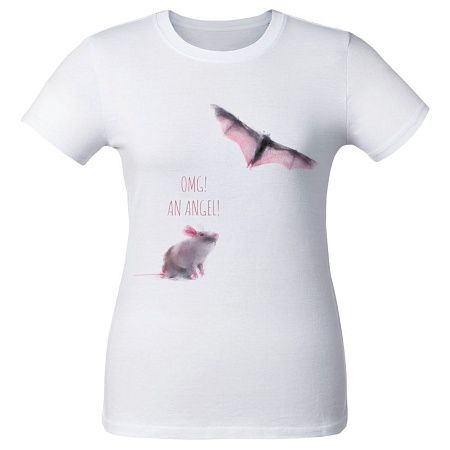 Футболка женская An Angel, белая, размер S