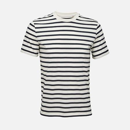 Футболка унисекс Legend, молочно-белая с темно-синим, размер M