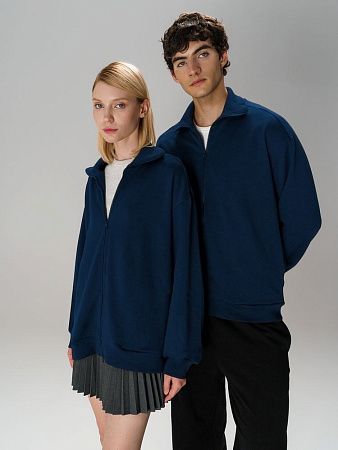 Толстовка унисекс Neofit, темно-синяя, размер M/L