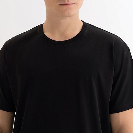 Футболка унисекс KRIS, 150 гр., черная, размер XL