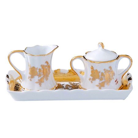 Набор &amp;quot;Мелисса&amp;quot; (молочник и сахарница на блюдце), 17 * 8,5 *7 см 167379