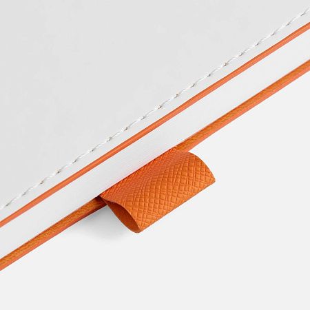 Ежедневник White Shall, недатированный, бело-оранжевый