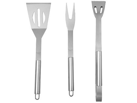Набор для барбекю в кейсе: лопатка, щипцы, вилка «Salvy»