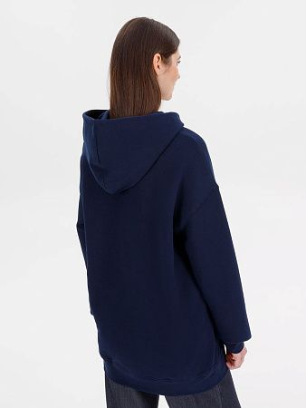 Худи оверсайз унисекс Outshine, темно-синее, размер XL/2XL