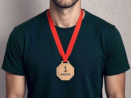 Медаль из бука «Octagon»