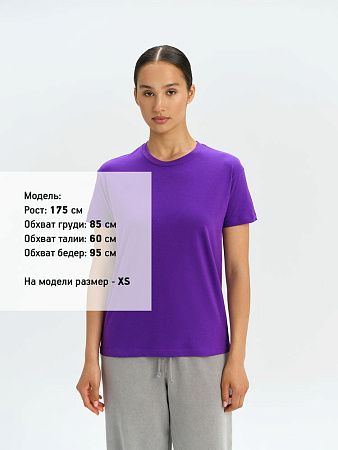 Футболка унисекс Regent 150, темно-фиолетовая, размер L