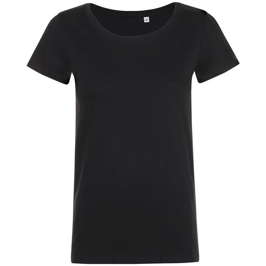 Футболка женская Mia, черная под нанесение