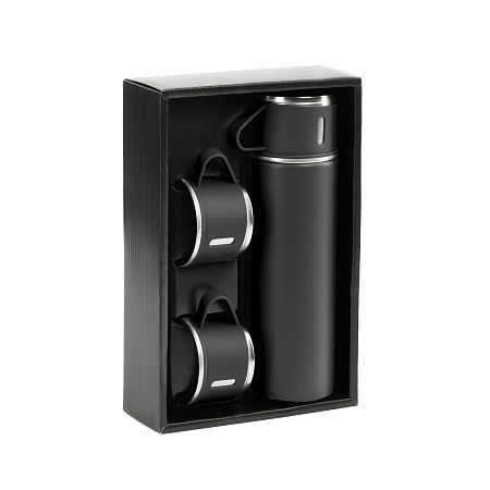 Набор подарочный "Алтай": термос, 3 кружки, пудра