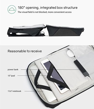 Рюкзак KORIN ClickPack 46х34х16 см, черный