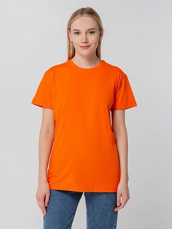Футболка унисекс T-bolka 140, оранжевая, размер S