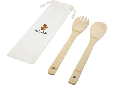 Набор из бамбуковой ложки и вилки «Endiv»