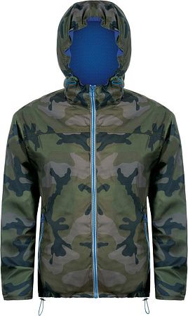 Ветровка Skate, камуфляж с синим, размер XS