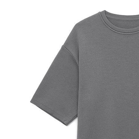 Джемпер с коротким рукавом Siluetti Volumica, серый, размер XS/S