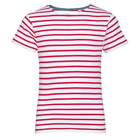 Футболка детская Miles Kids белая с красным, размер 12 лет (142-152 см)