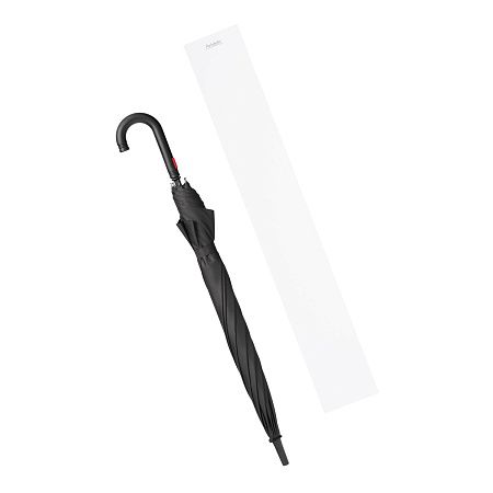 Зонт-трость Quantum, черный/красный