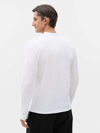 Рубашка поло мужская с длинным рукавом Perfect LSL Men, белая, размер XXL