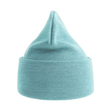 Шапка вязаная PURE  с отворотом из пряжи Polylana