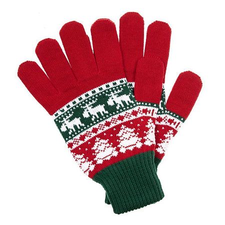 Перчатки Mirakler, красные с зеленым, размер S/M