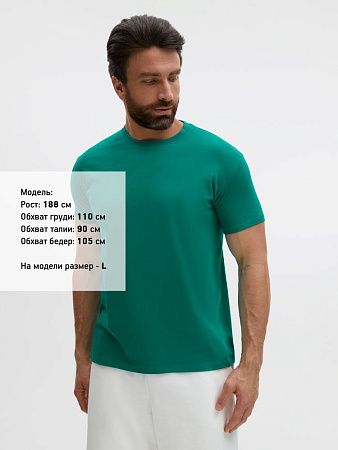 Футболка унисекс Regent 150, зеленая (изумрудная), размер XL
