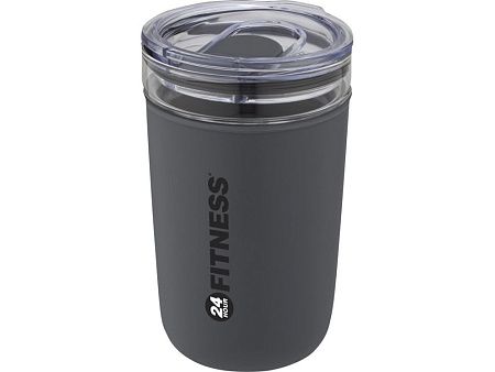 Стеклянная кружка «Bello» с внешней стенкой из переработанного пластика