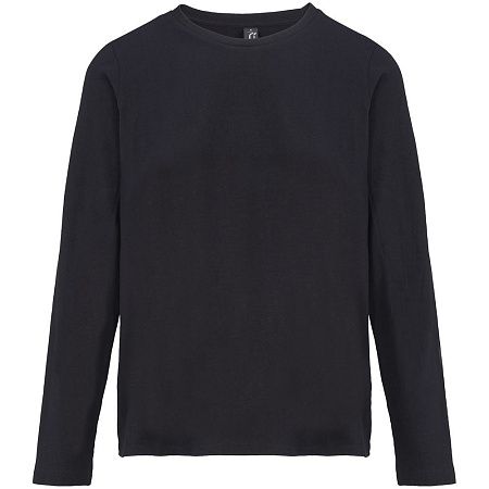 Футболка с длинным рукавом женская Monarch Women, черная, размер XXL