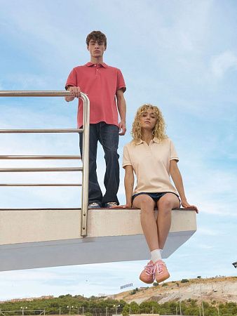 Рубашка поло унисекс Pacific, красная, размер S