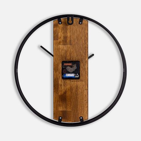 Часы Woodix, черные с коричневым