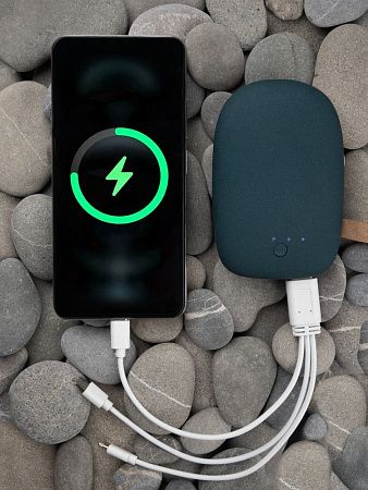 Внешний аккумулятор Pebble 7800 мАч, серо-синий