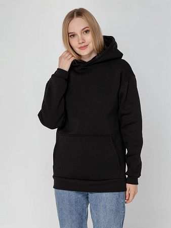 Худи унисекс оверсайз Full Swing, черное, размер XS/S