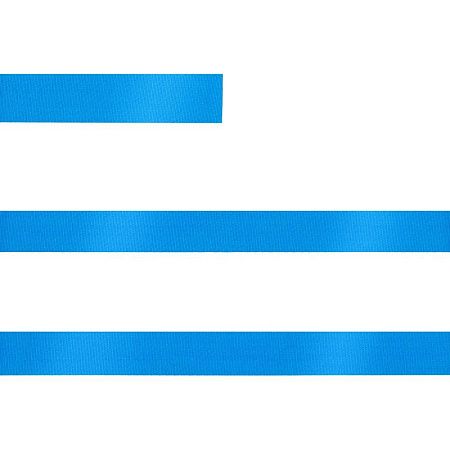 Лента сатиновая Satin 10 S, голубая, 10 см