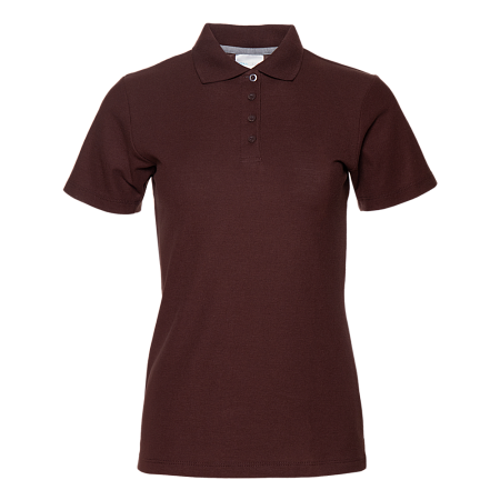 Рубашка поло женская STAN хлопок/полиэстер 185, 04WL, Тёмно-Шоколадный,  (107)  (42/XS)