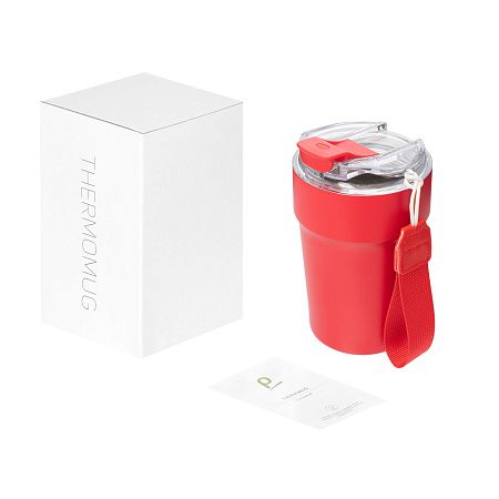 Термокружка вакуумная Монако (Monaco), красная