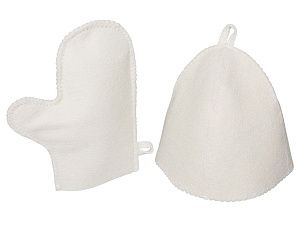 Банный набор из шапки и рукавицы «Renew»