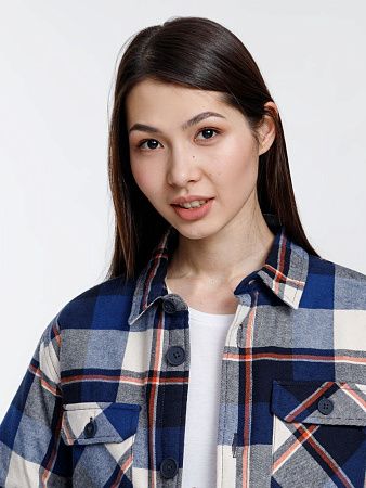 Куртка-рубашка оверсайз унисекс Noah, синяя, размер M/L