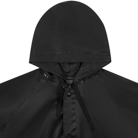 Дождевик детский RainDrop Kids, черный, размер 8 лет (118-128 см)