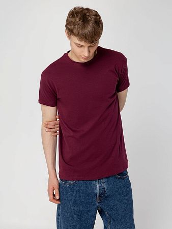Футболка унисекс Regent 150, бордовая, размер XS