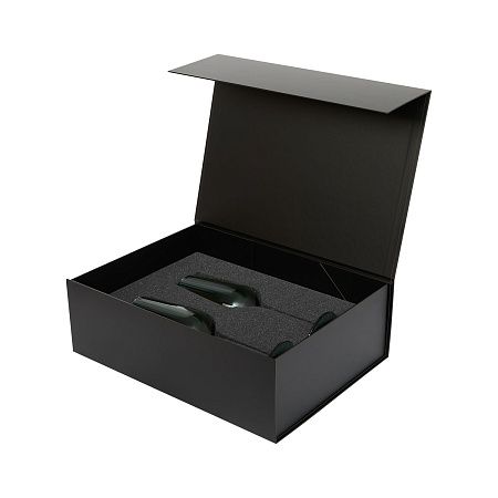 Подарочный набор 2 бокала для шампанского Капри (Capri) в черной коробке